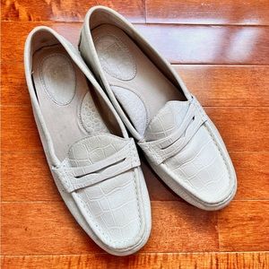 FRYE embossed leather loafers moccasins